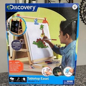 Discovery Wooden Tabletop Easel with Paper Roll